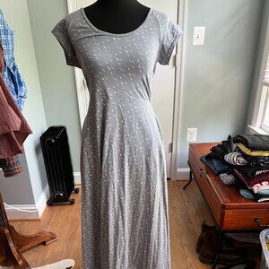 Pact Fit & Flare Crossback Maxi Dress - SzM